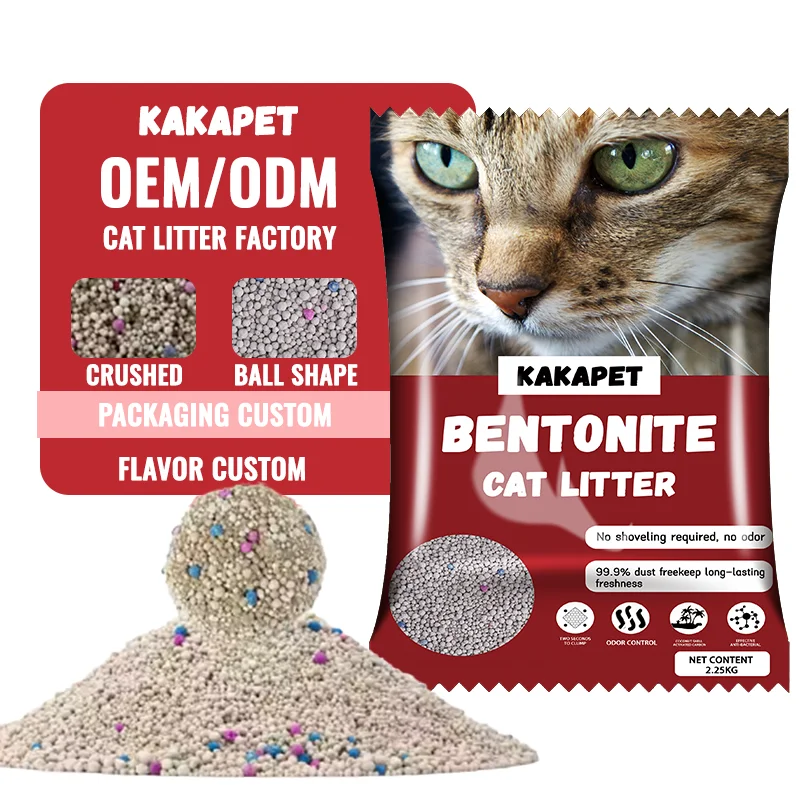 Bulk Wholesale Cat Litter Suppliers  6L Plant Degradable Bentonite Cat Litter 5Kg