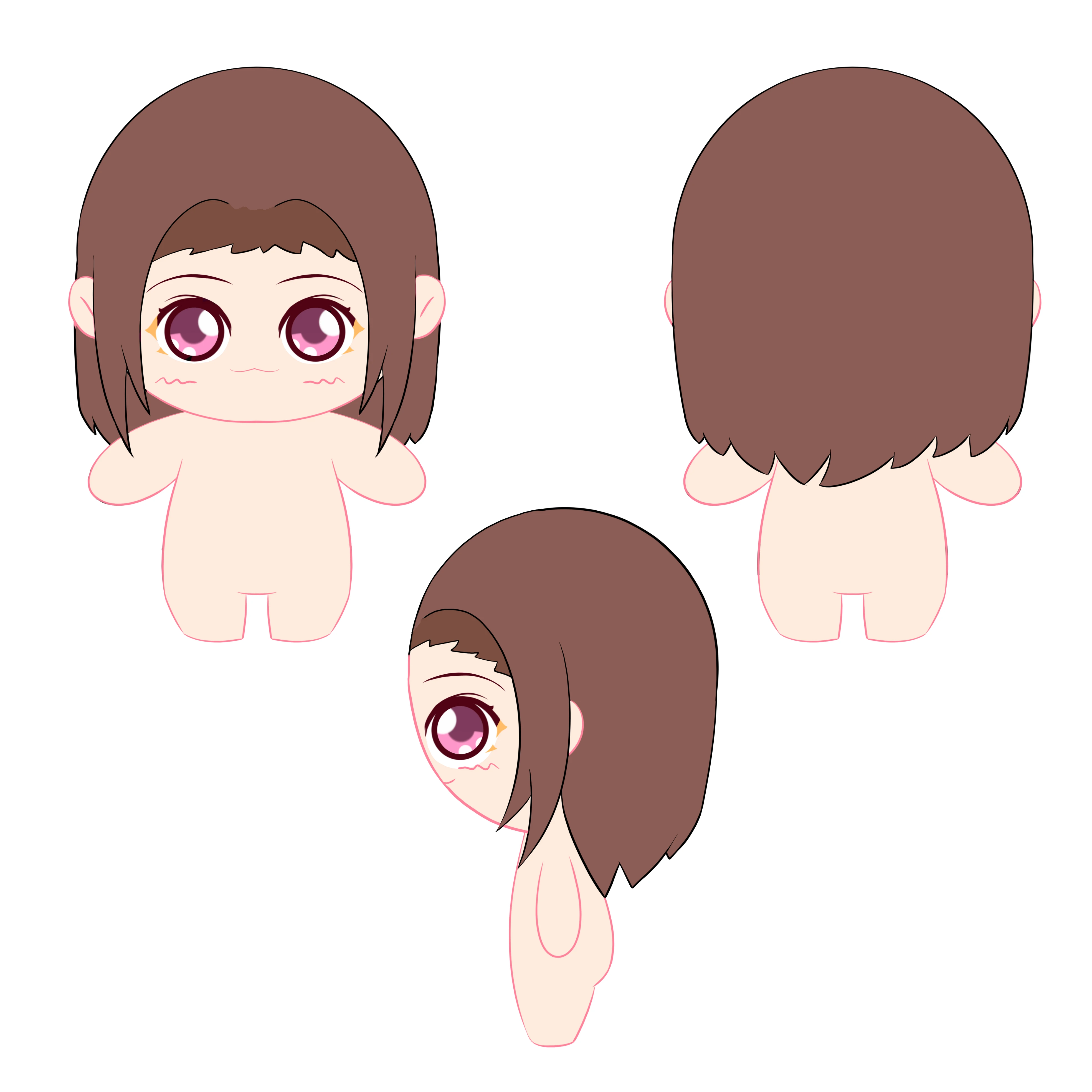 Manufacturer make custom 3d proofing prototype plush doll from drawing customized creation  idol cotton doll