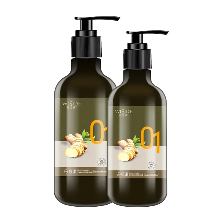 Ginger oil biotin shampoo hair loss 750ml organic supplier private