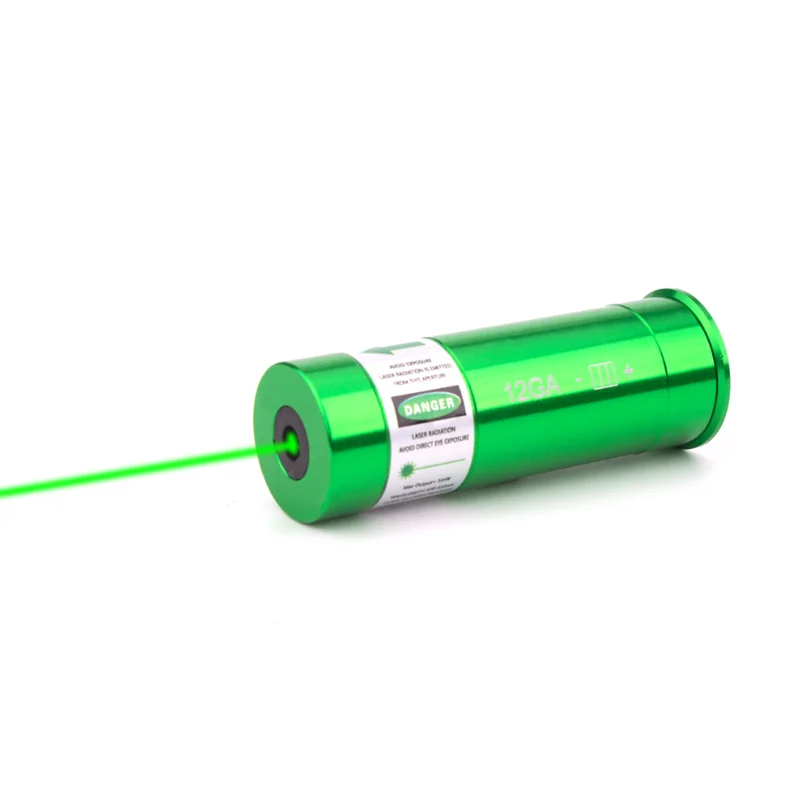 Green Laser Boresighter 12GA Laser Bore Sighter 12Guage Bore Sight with ON/OFF Switch Green Laser Bore Sight