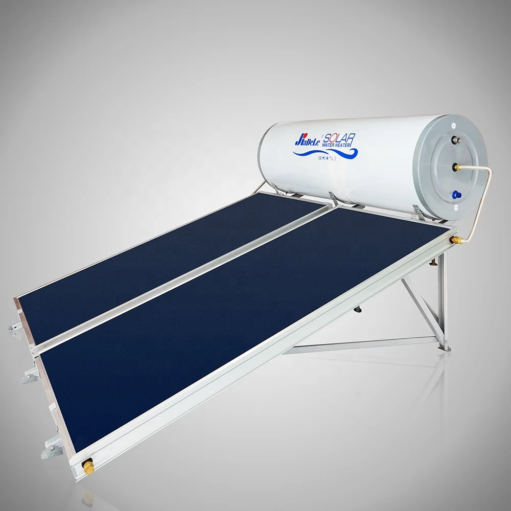 
2020 Bathroom Sloping Roof solar energy water heater price Flat Plate Solar panel heater Solar Water Heater 
