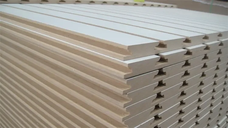 high quality slatwall panel grooved MDF board slotted mdf board for wholesale