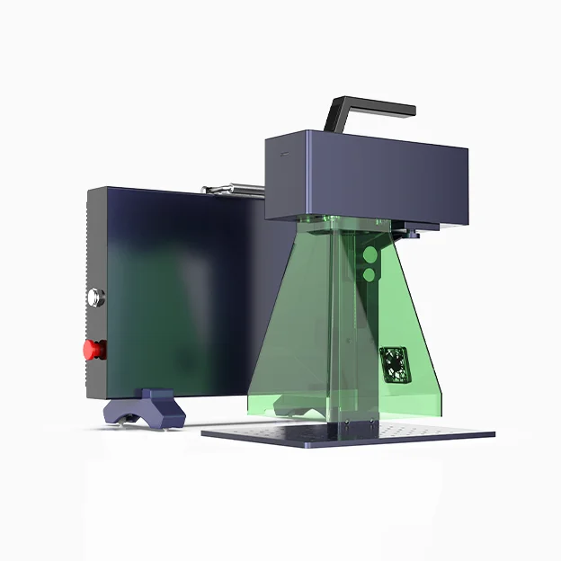 Портативный металлический лазерный гравировальный станок Gweike G2 20 Вт с электрическим подъемником и скоростью 15000 мм/s