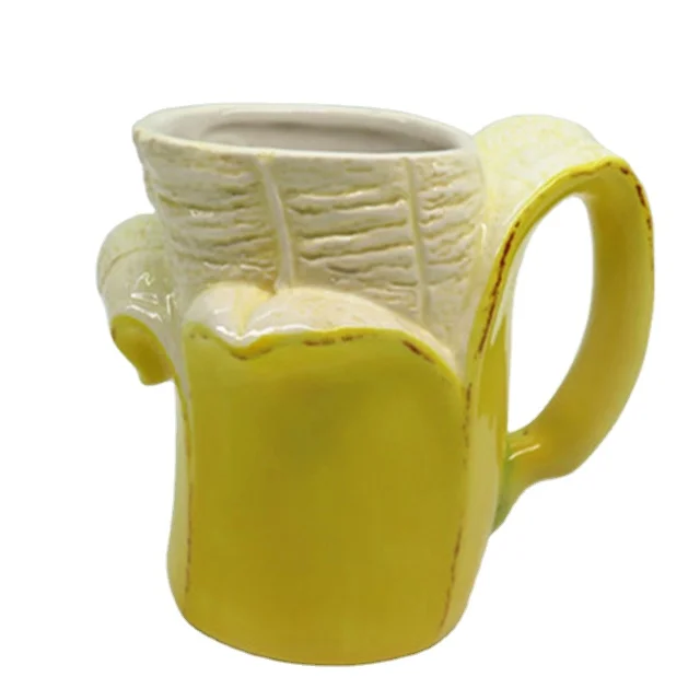 Новинка керамическая кружка в форме банана Joinste 12 унций кофейная ручной работы с индивидуальным дизайном