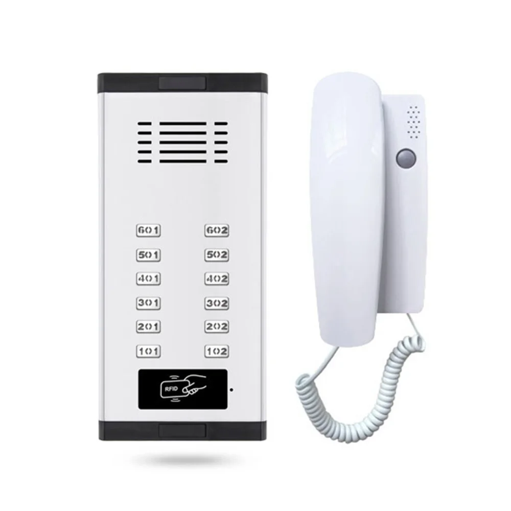 
2 Wire Audio Door Phone System for apartment Audio intercom system Audio door entry for villa 