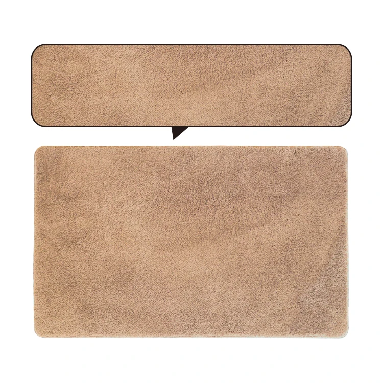 Good Quality Anti slip Texture Scratch resistant Water absorbent micro fiber rubber bath mat