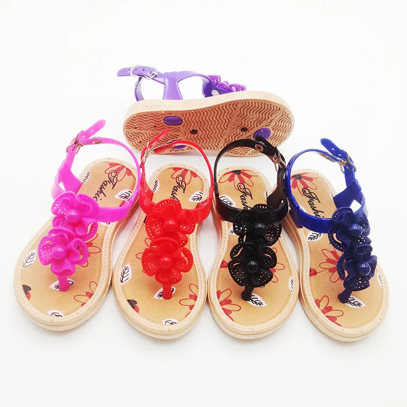 
The latest popular decorations Platform Comfortable little kids flower baby girl summer sandals 