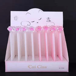 Креативная мультяшная Милая прозрачная маркерная ручка с кошачьими крапанами, школьные принадлежности для учеников, маркерная ручка с иглой 0,5