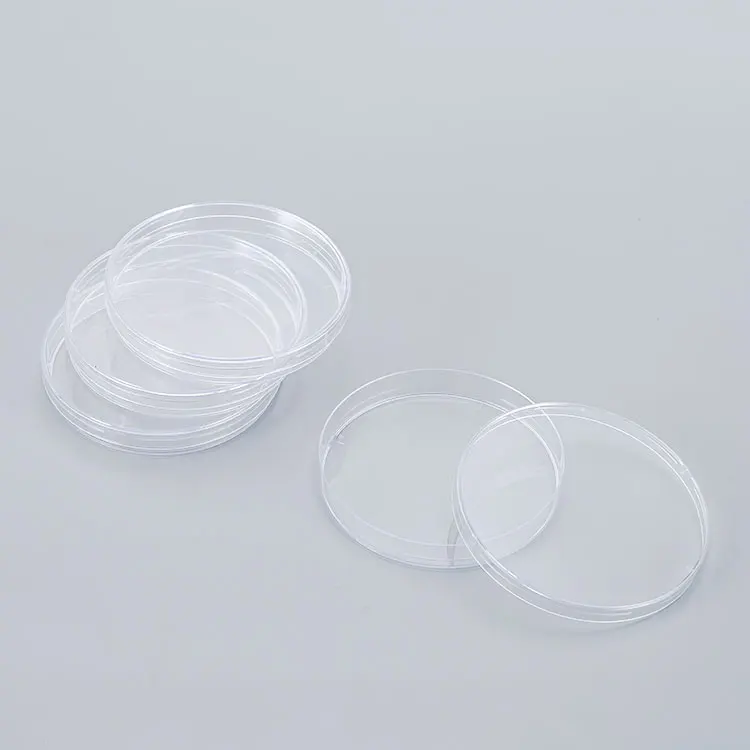 Laboratory 90 * 15mm plastic disposable sterile bacterial tissue culture Petri dish petri dish 90mm micro