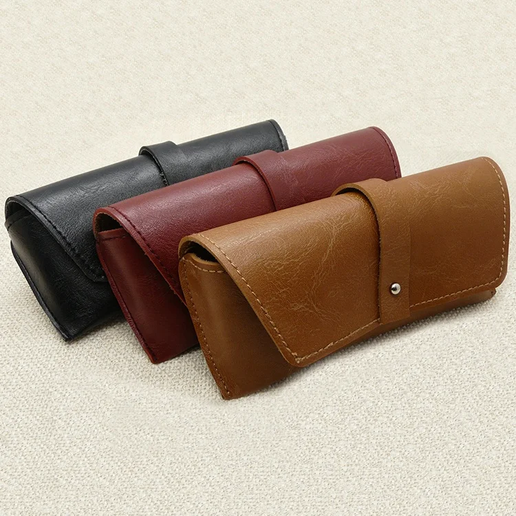 PU Material Dark Color Fashionable Design Packing Eye Glasses Case YT-ORN-044