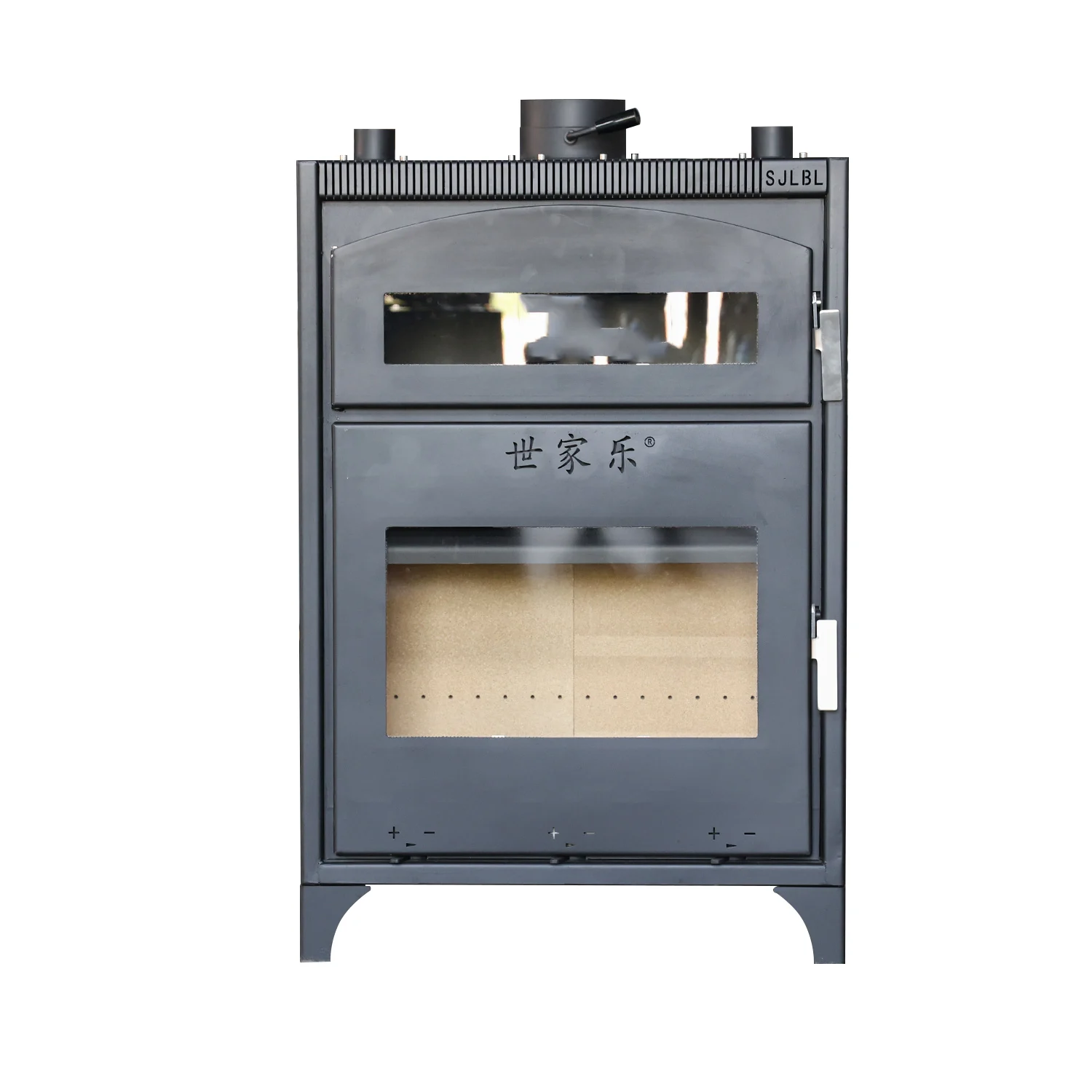 CE Certificate Smokeless Freestanding Indoor Wood stove with  Oven  & Wood Burning Fireplace for Living Sitting Room Bedroom