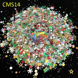 Christmas Polyester Chunky Mix Shape Glitter for Resin Craft Nail Art
