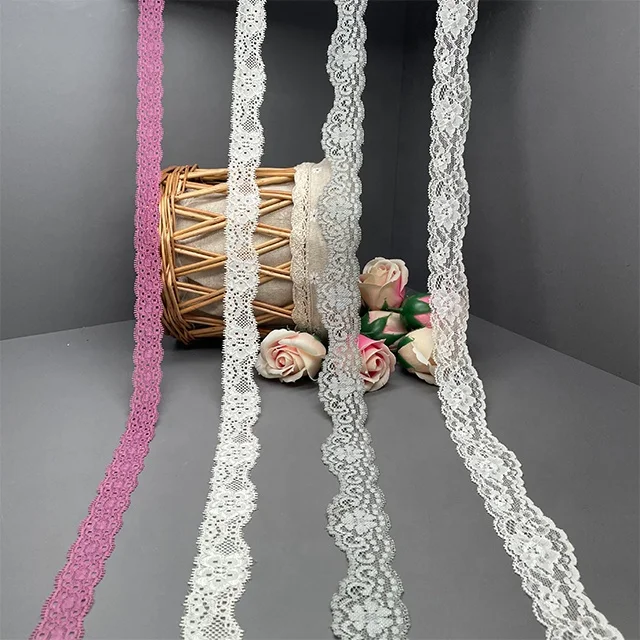 TUTON Custom French Elastic Lace 2.1/2.9/3.5/3.7 CM Trim Wholesale For Dress