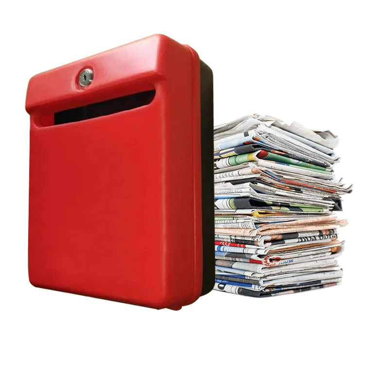 
Outdoor garden wall-Mount Mailbox Plastic post letter box 