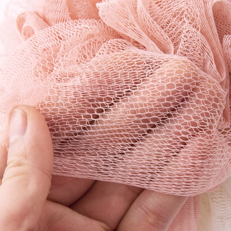 Ready To Ship 50g Dual Color Soft Exfoliating Loofahs Puffs Shower Mesh Cleaning Bath Balls Scrubs Sponges