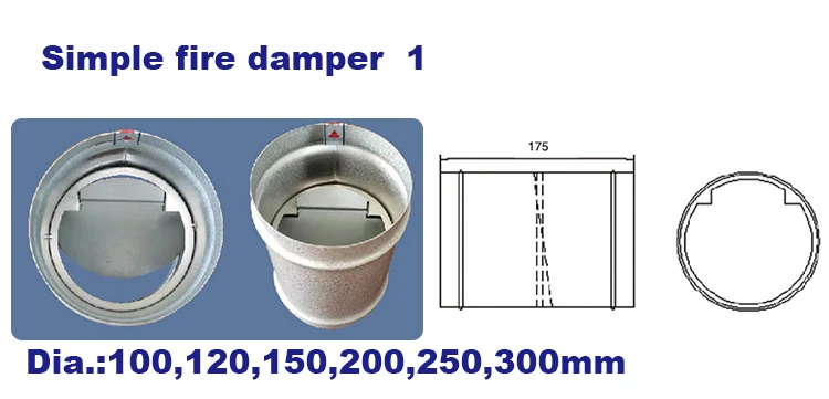 HVAC ventilation duct damper actuator motorized fire damper prices for duct fire damper