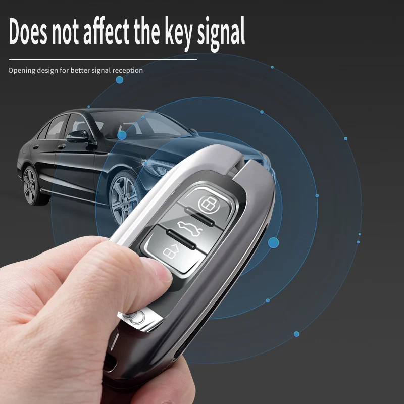 Чехол для ключей Audi A3 A4 A5 C5 C6 8L 8P B6 B7 B8 RS3 Q3 Q7 TT 8V S3