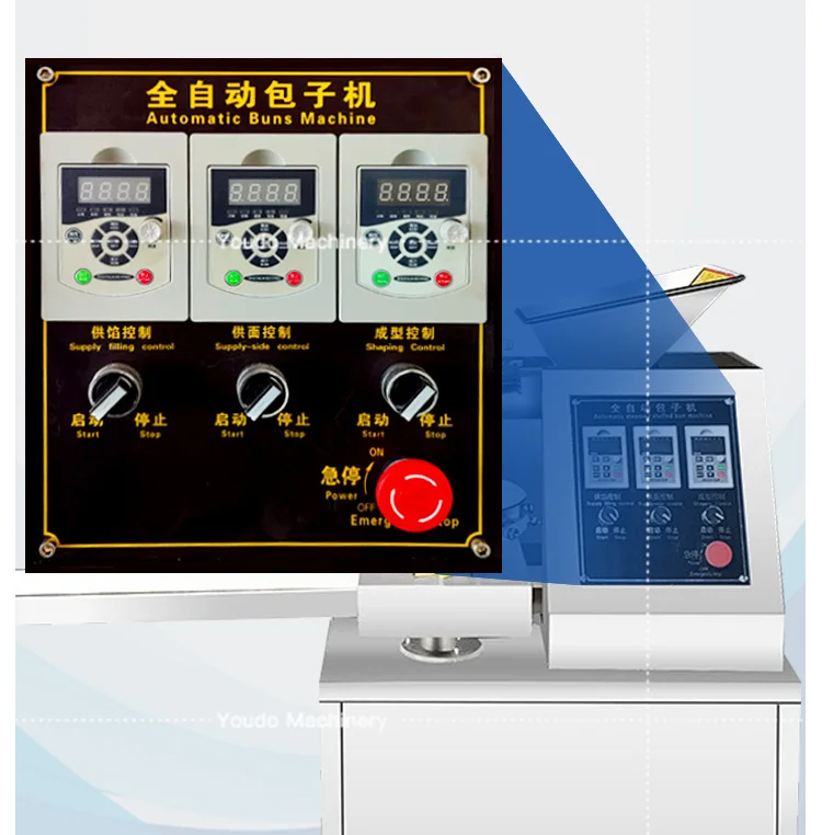 youdo machinery  Momo Maker Steam Stuffing Bun Bao Baozi Making Machine