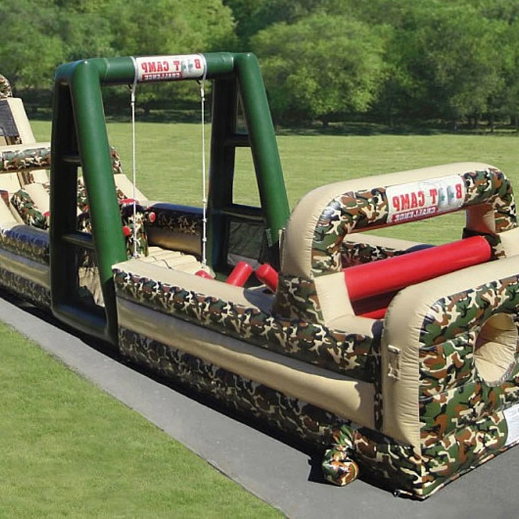 Commercial amusement park rides playground giant inflatable obstacle course for kids adults sport game