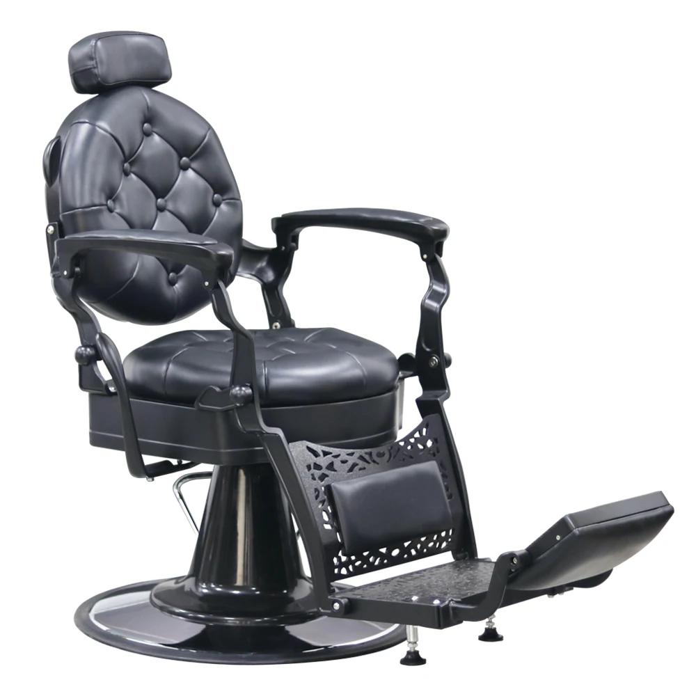 Antique Massage Barber Chair Durable Portable Pink Synthetic Leather Salon Furniture for Sale