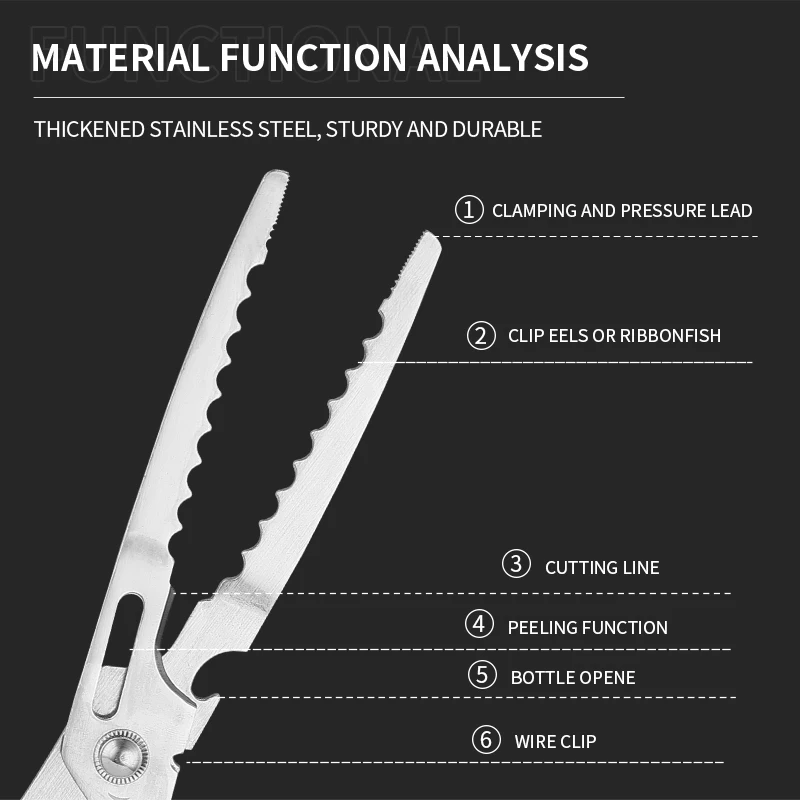 Multi-Function Serrated Fly Fishing Shears 2CR13 Stainless Steel, Red Fishing Tool Accessories Fishing Scissors