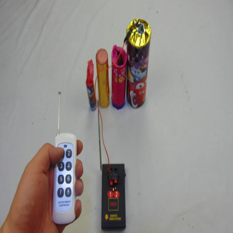 Happiness 8 CUES Lighting Remote Control Receiver CE Artifice Rocket Wedding Machine Wireless Fireworks Firing System Cold Fire