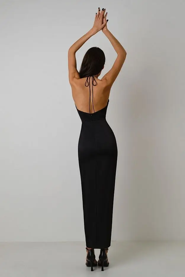 Summer sexy 3D flower halter bandage gown evening dress backless long women formal dress