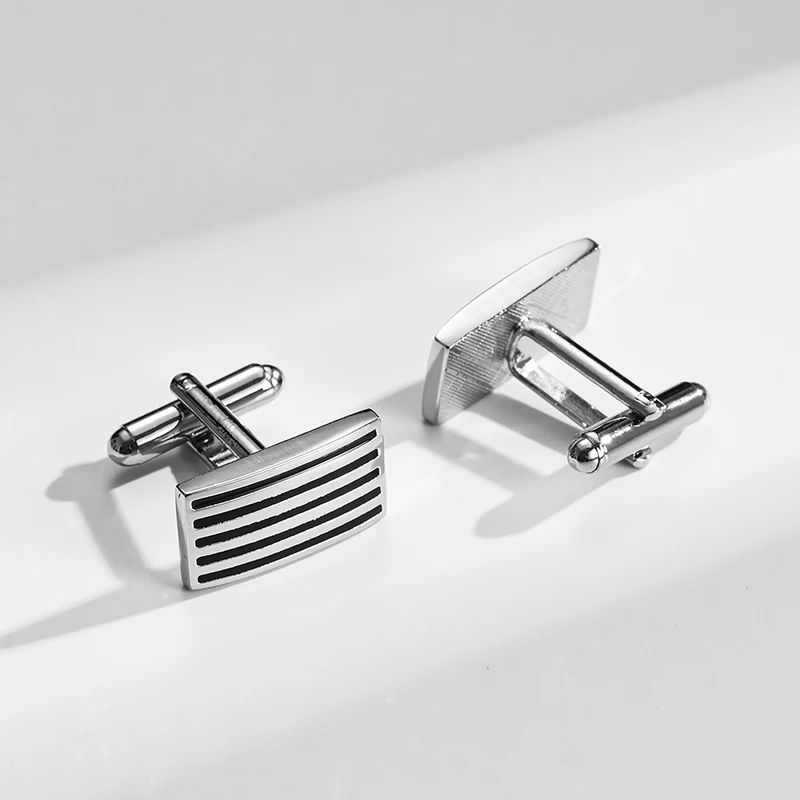 Ready to Ship Daili Wholesale Custom Fashion Men DIY Brass Design Enamel Cufflinks for Men Cuff Links Luxury Suit Shirt Cufflink