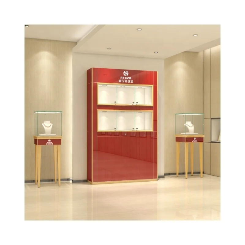 cosmetic supermarket aluminum underwear kiosk wall tempered glass toys jewelry fits trays retail store display showcase