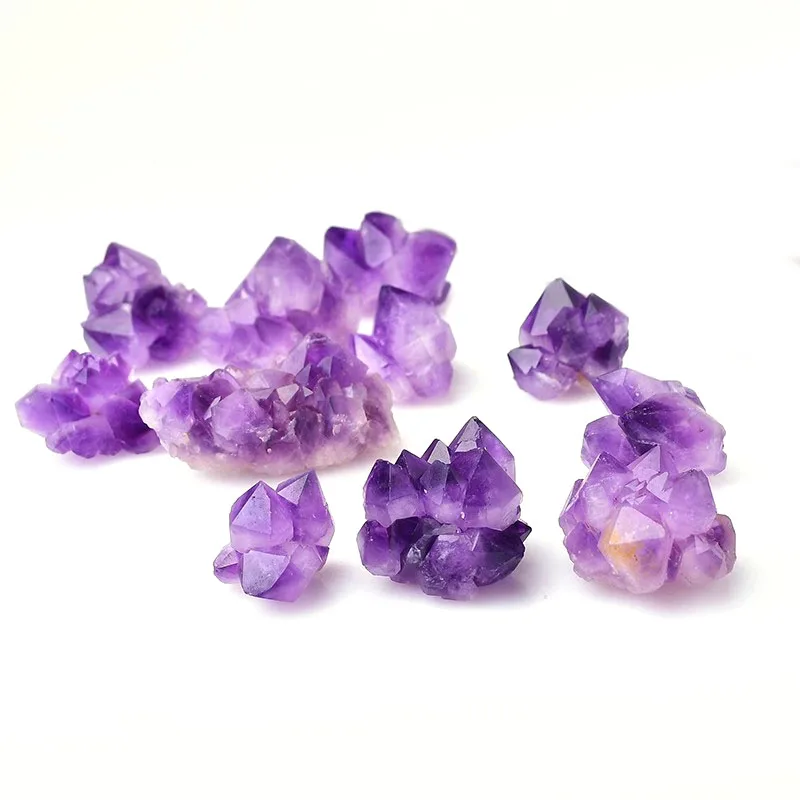 Natural Amethyst cluster amethyst mineral specimen Amethyst hole piece decoration