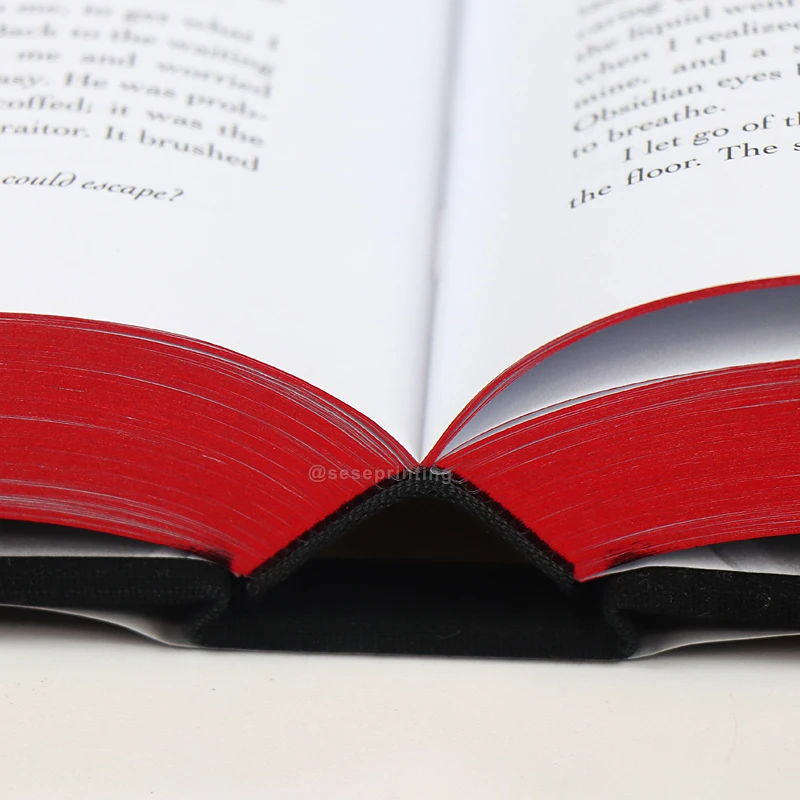 Printing Factory Custom Book Printing Services Hardcover Books With Painted Sprayed Edge Novel Book Printing