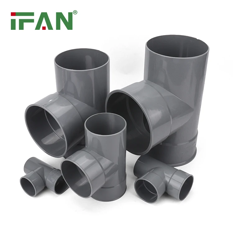 IFAN DIN Standard Large Size UPVC Joint Connector PN16 All Types Pipe Fittings PVC For Drainage System
