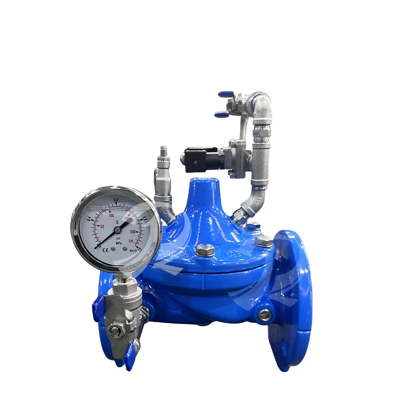 PRV Valve Supplier DN50 PN16 Ductile Cast Iron Water Flange Automatic Hydraulic Solenoid Control Valve