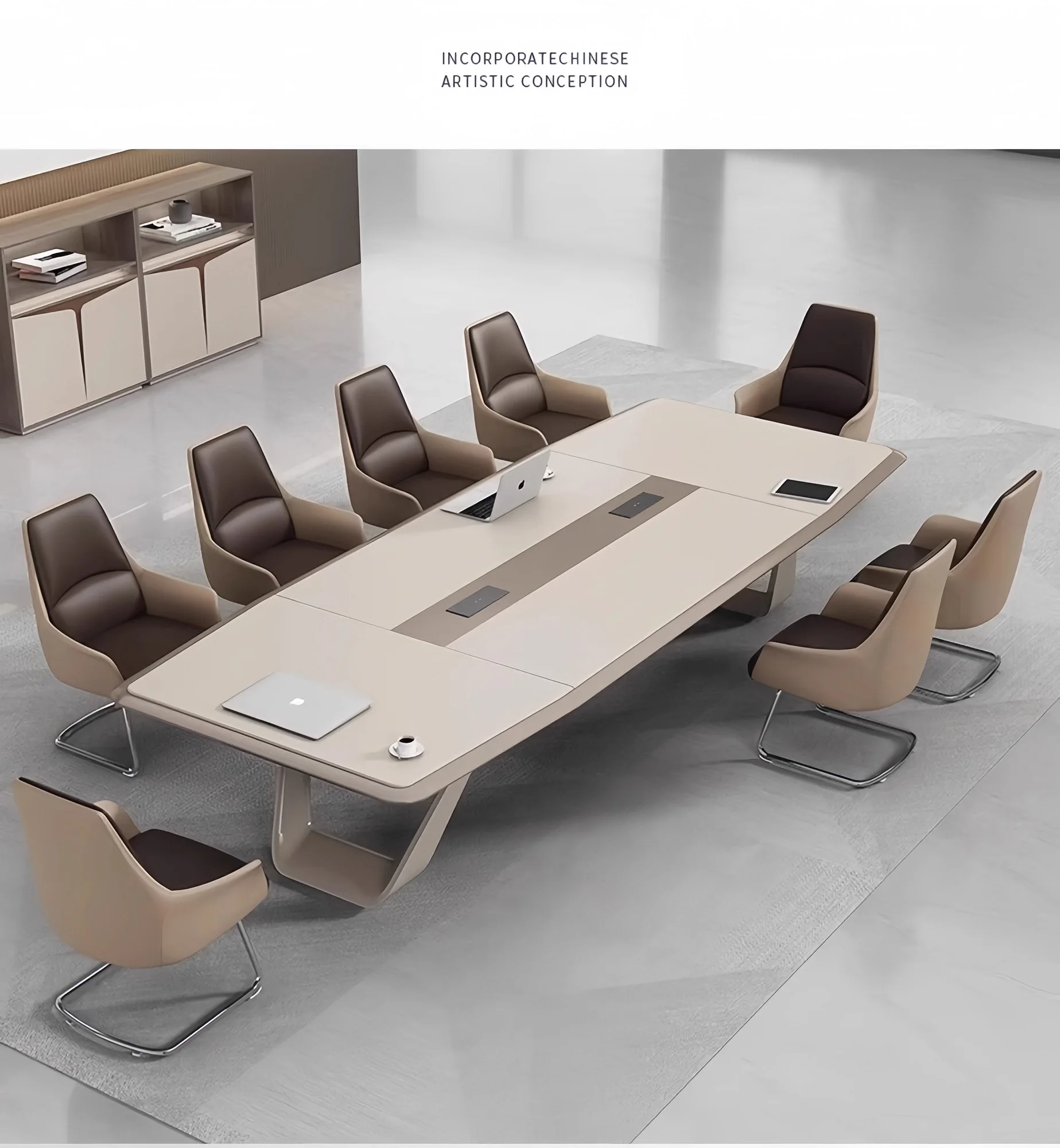 Высококлассный окрашенный стол для переговоров большой и средний офис простой современный обучения