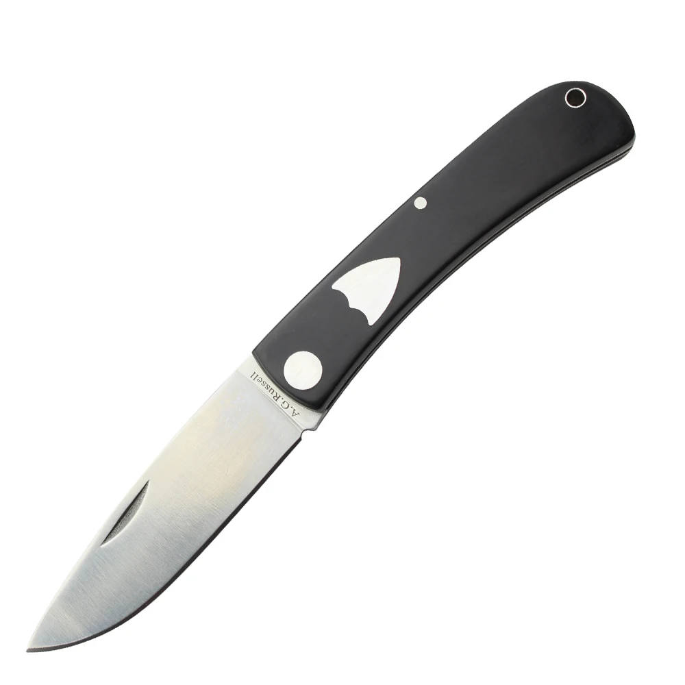 Free lock folding knife acrylic handle CNC surrounding knife