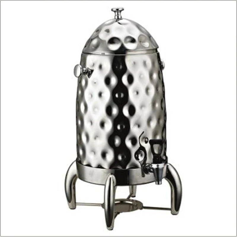 Coffee urn dispenser Contemporary buffets 19L Gold Maul Point stainless steel hammered milk and tea dispenser with heater