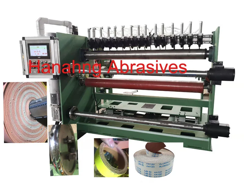 higher quality Abrasive cloth  roll slitting machine