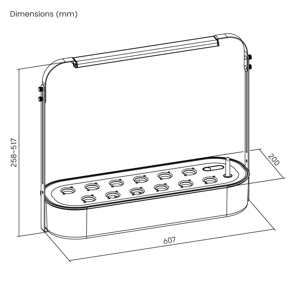 HGS03-1CB Indoor Outdoor Gardening System Hydroponic Herb Home Compact Indoor Garden Kit Growing System Smart Pots for Planter