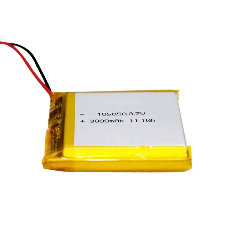 LP105050 battery 3.7v 3000mah li-polymer rechargeable battery 105050 3.7 v 3000mah battery for tablet
