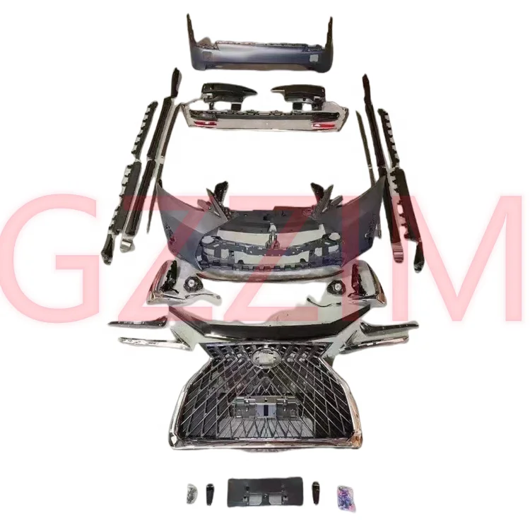 Front& Rear Bumper Grill Side Skirt For Alphard Upgrade To LM Style