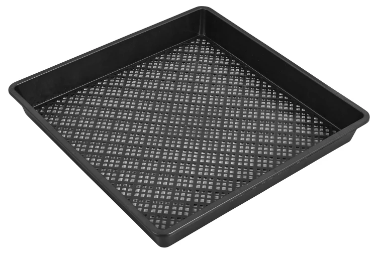 factory Wholesale PP Plastic Square mesh flat Trays for plants