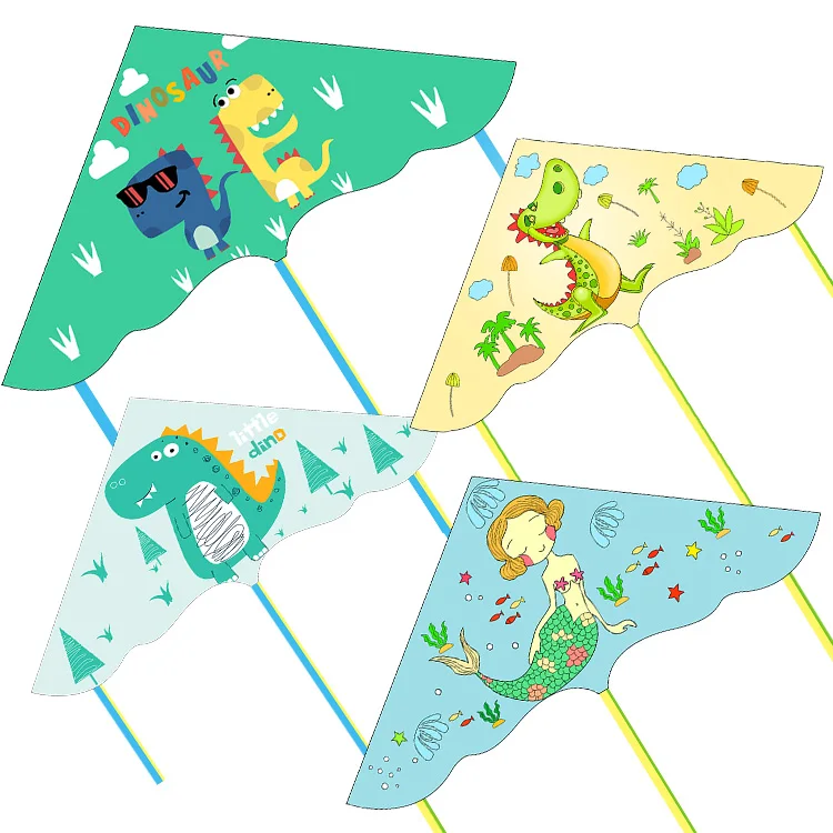 Weifang Factory wholesale Cheap Delta Submarine dinosaurs kite child easy flying