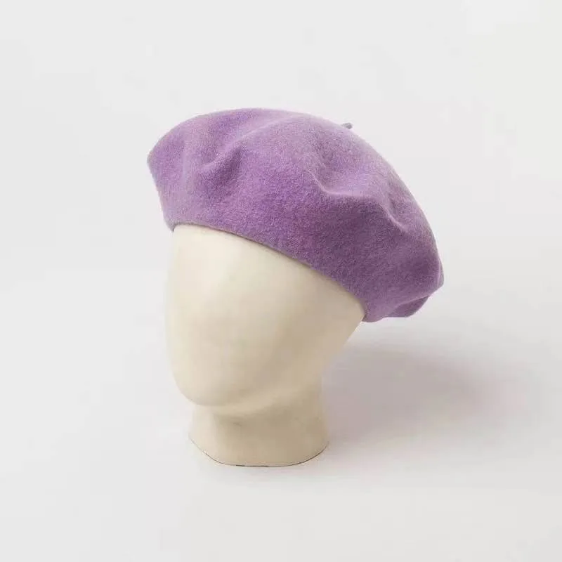 High quality fashion French wool beret hat for men and