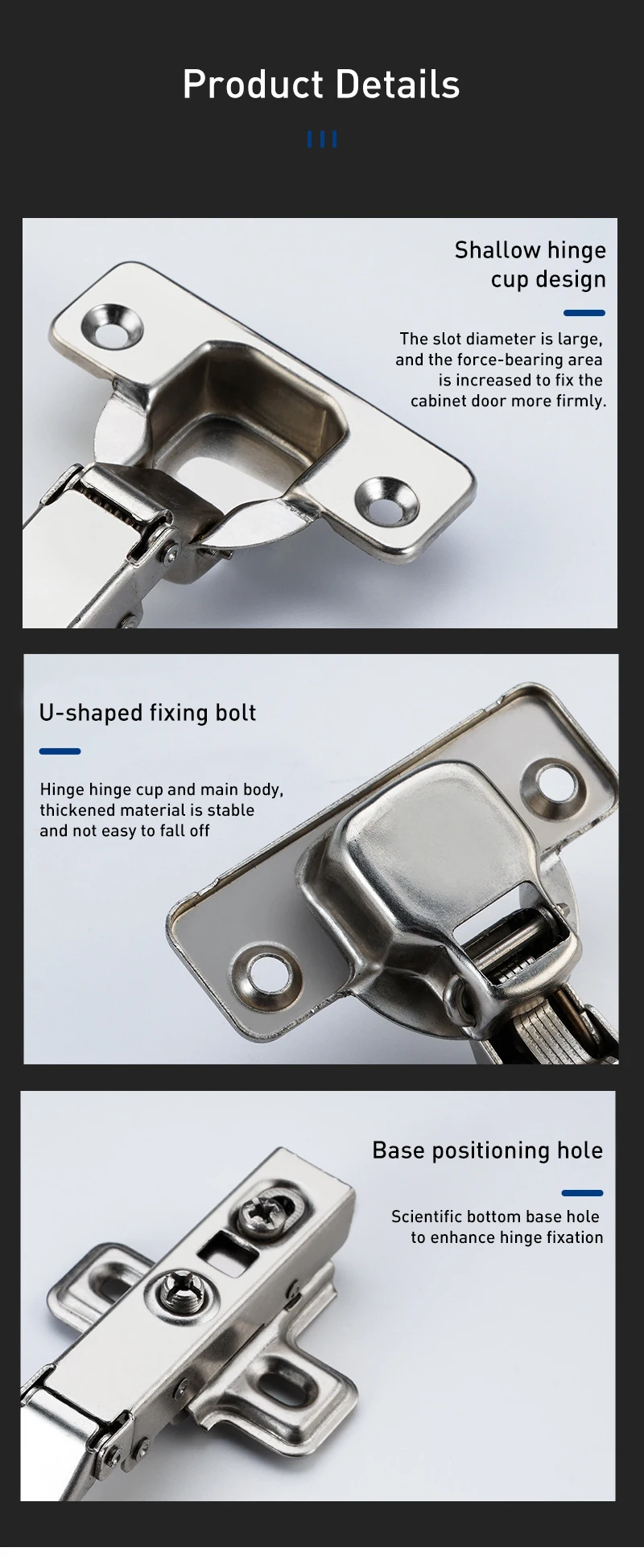 Customizable Size Kitchen Automatic Hinge Cabinets Adjustable Removable Soft Close Cabinet Furniture Hinges