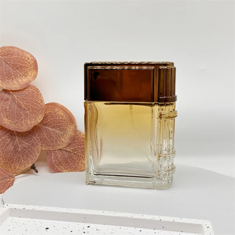 100 мл Роскошные пустые стеклянные ароматические парфюмерные бутылки квадратной формы