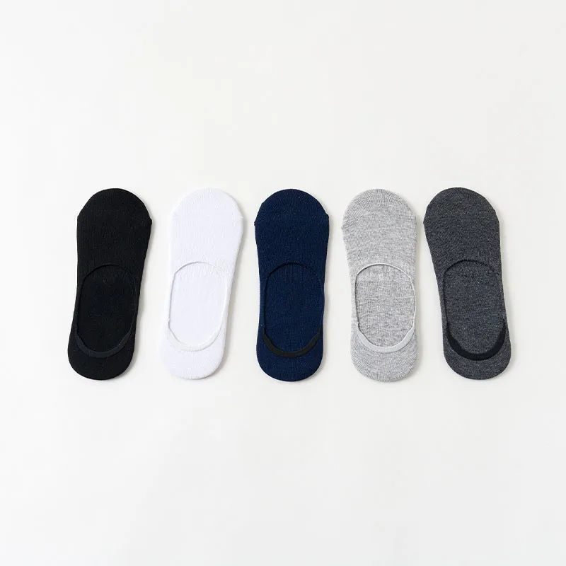 Custom Cotton White Black Foot Secret No Show Invisible Hidden Boat Socks Ankle Low Cut Summer Liner Sock For Men