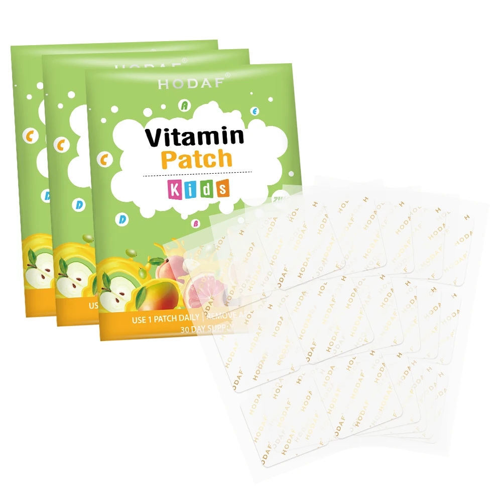 HODAF Daily Essential Vitamin Support Patch 8 Hours Vitamin Transdermal Stickers Kids Vitamin Patch