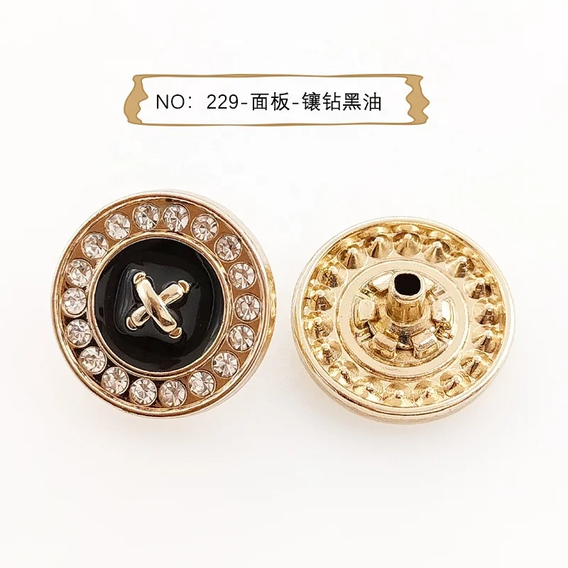 High Quality Customized Logo Clothing Sewing Button Shank Metal Alloy Gold Buttons For Suit