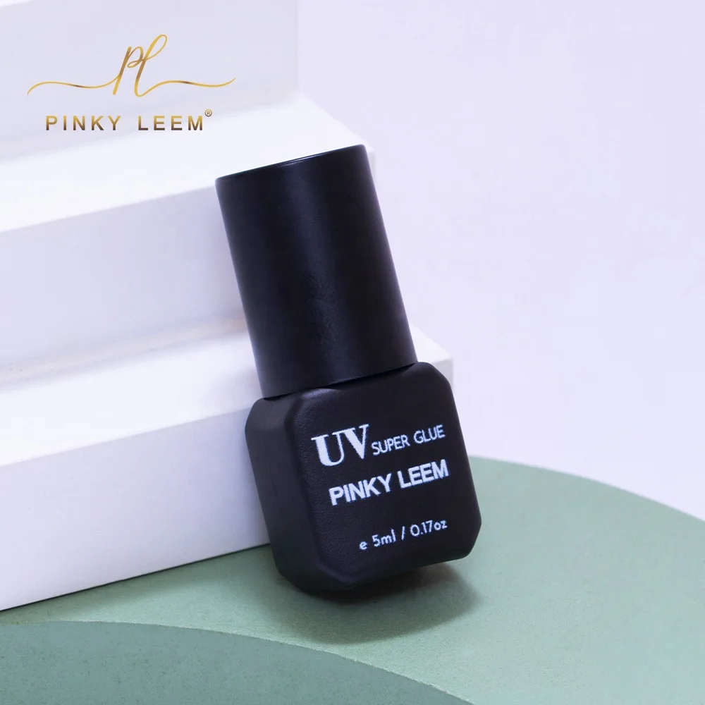 Pinky leem новый технический светодиод 0.5s УФ-черный клей для ресниц светодиодный УФ-свет с УФ-клеем производитель