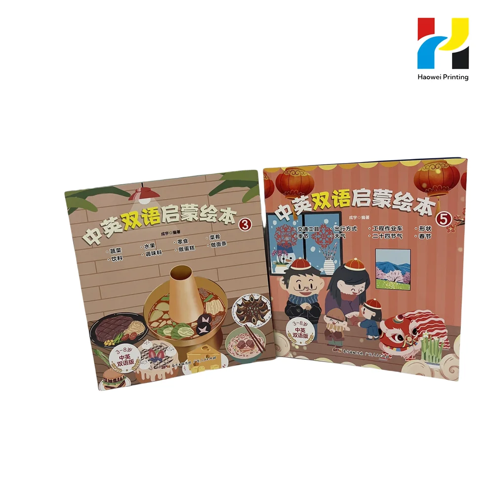 Customize Design for Company Introduction Full Color Printing Wireless Binding Saddle Stitch Booklet Brochure